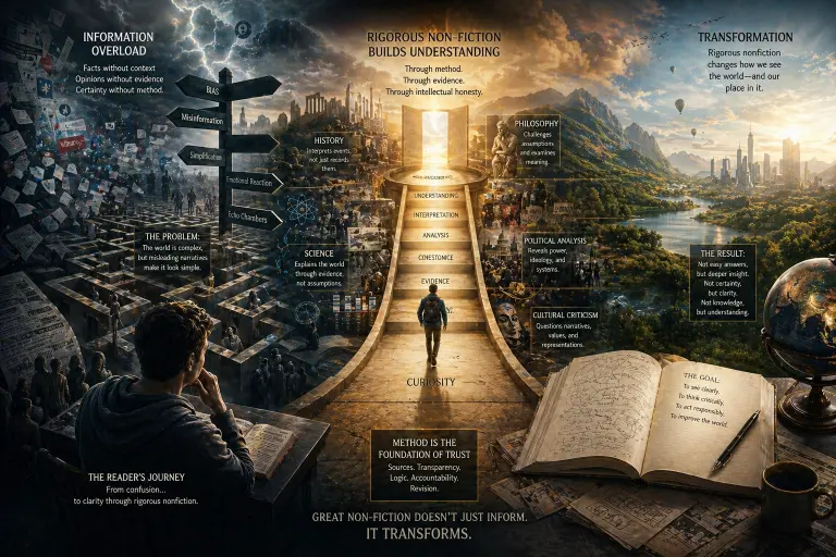 Cover image for: The Architecture of Understanding: Why Rigorous Non-Fiction Reorganizes Perception - Storyweaver Sanctum
