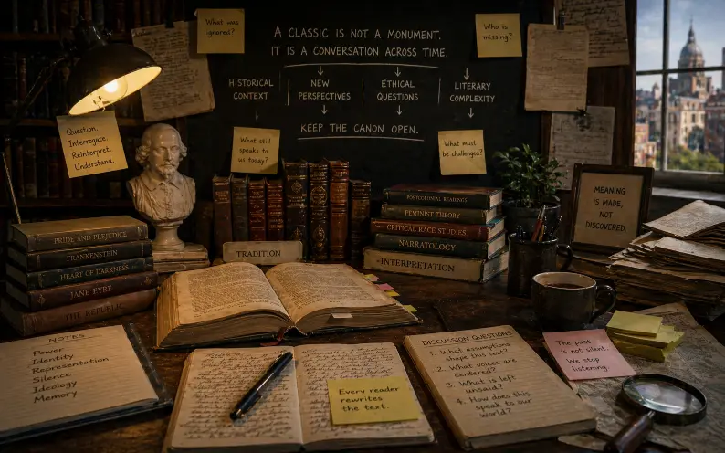 Cover image for: Unstable Classics: Why Canonical Literature Requires Constant Reinterpretation - Storyweaver Sanctum
