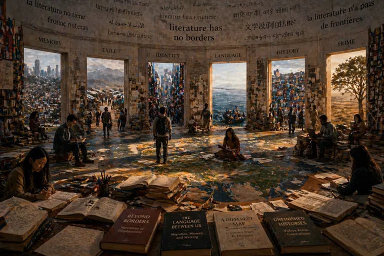 Cover image for: Literature Without a Center: The Structural Rise of Global Diaspora Voices - Storyweaver Sanctum