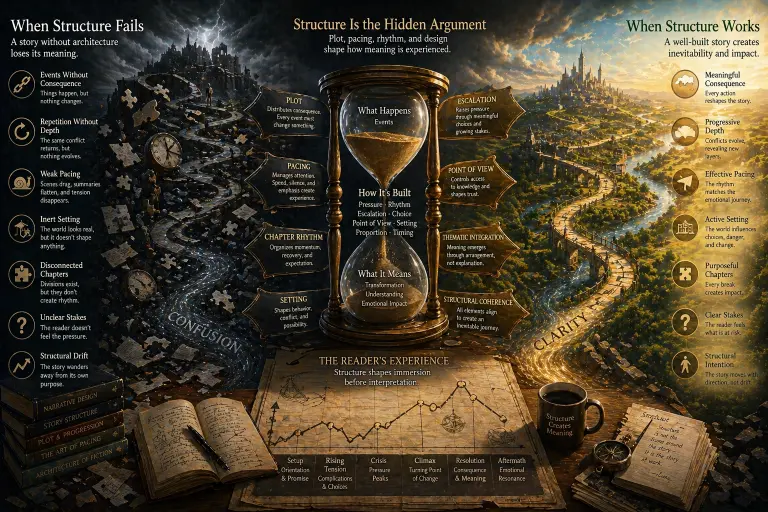 Cover image for: The Hidden Architecture: Why Structural Critique is the Key to Narrative Mastery - Storyweaver Sanctum